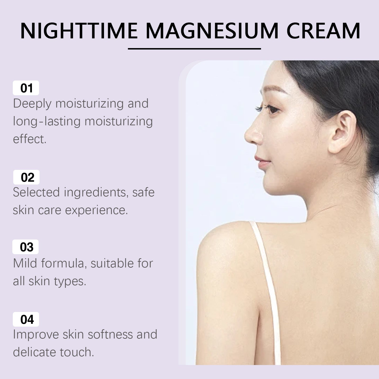 Glamorlush MagCalm – Magnesium Body Cream for Sleep, Sore Muscles & Tension Relief, 120g