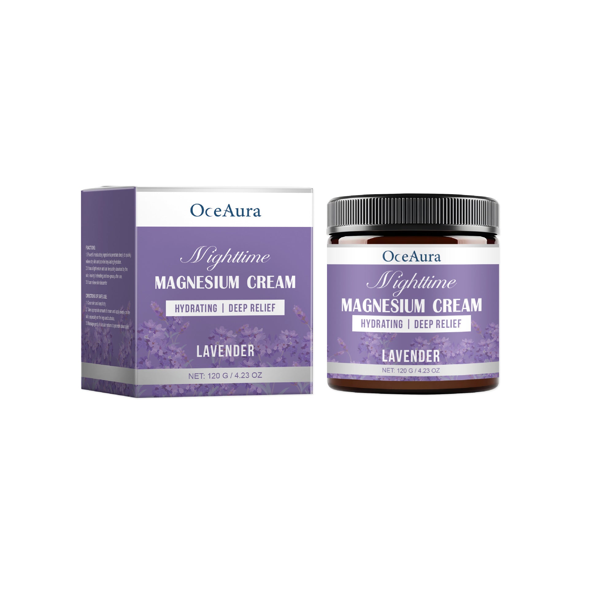 Glamorlush MagCalm – Magnesium Body Cream for Sleep, Sore Muscles & Tension Relief, 120g