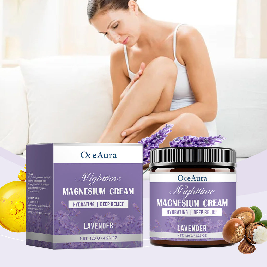 Glamorlush MagCalm – Magnesium Body Cream for Sleep, Sore Muscles & Tension Relief, 120g